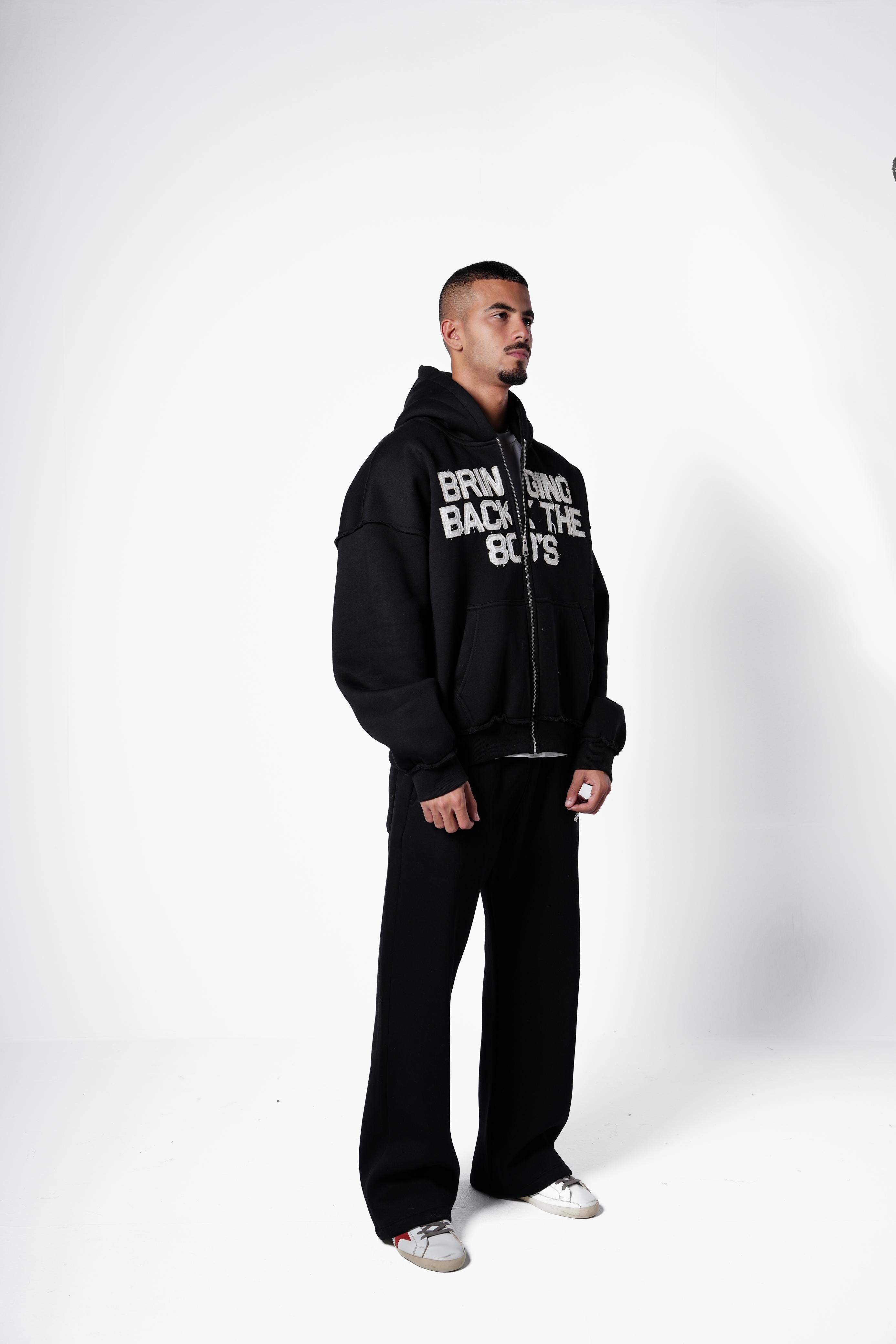 Bringing Back Zip Up - Black