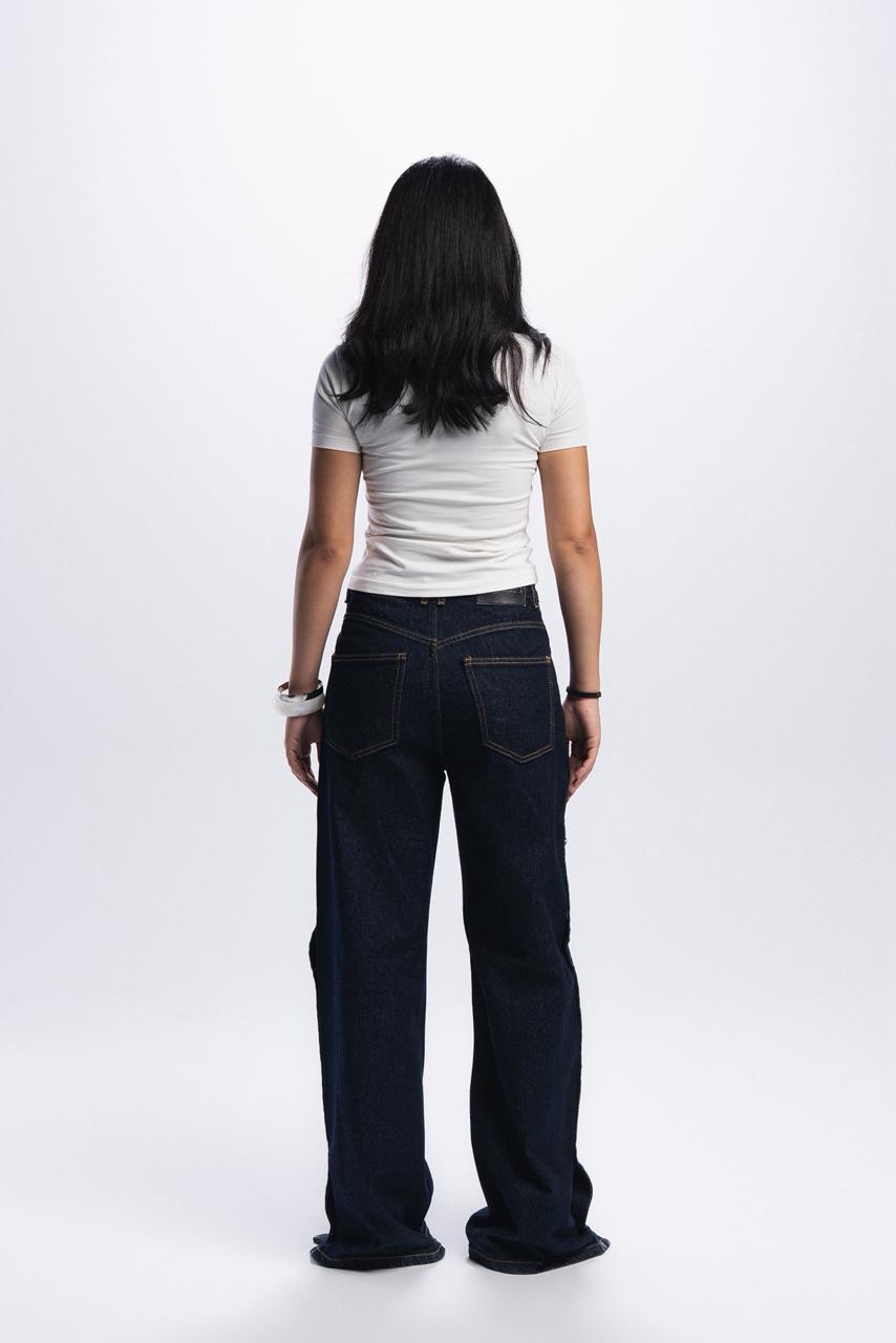 Buttons Jeans - Blue Raw