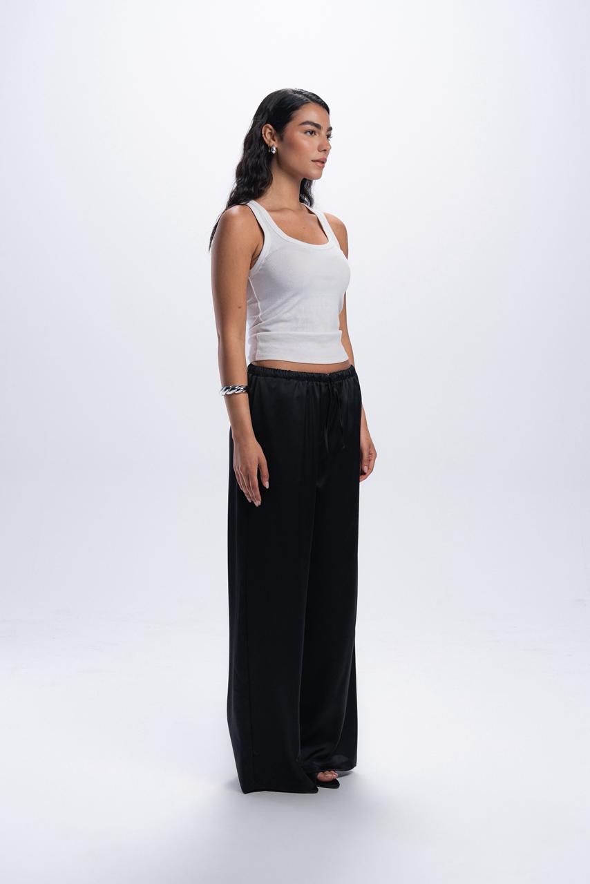 Satin Pants - Black
