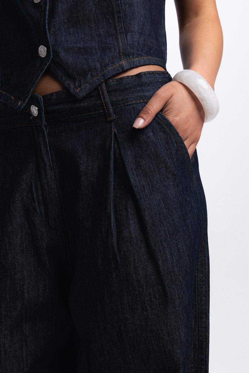 Denim Vest - Blue Raw