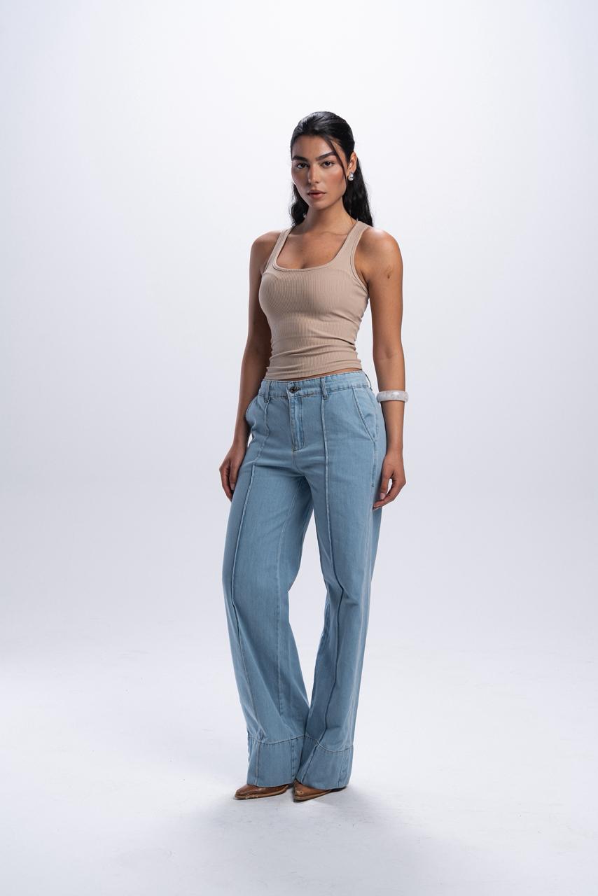 Flip straight jeans - Light Blue