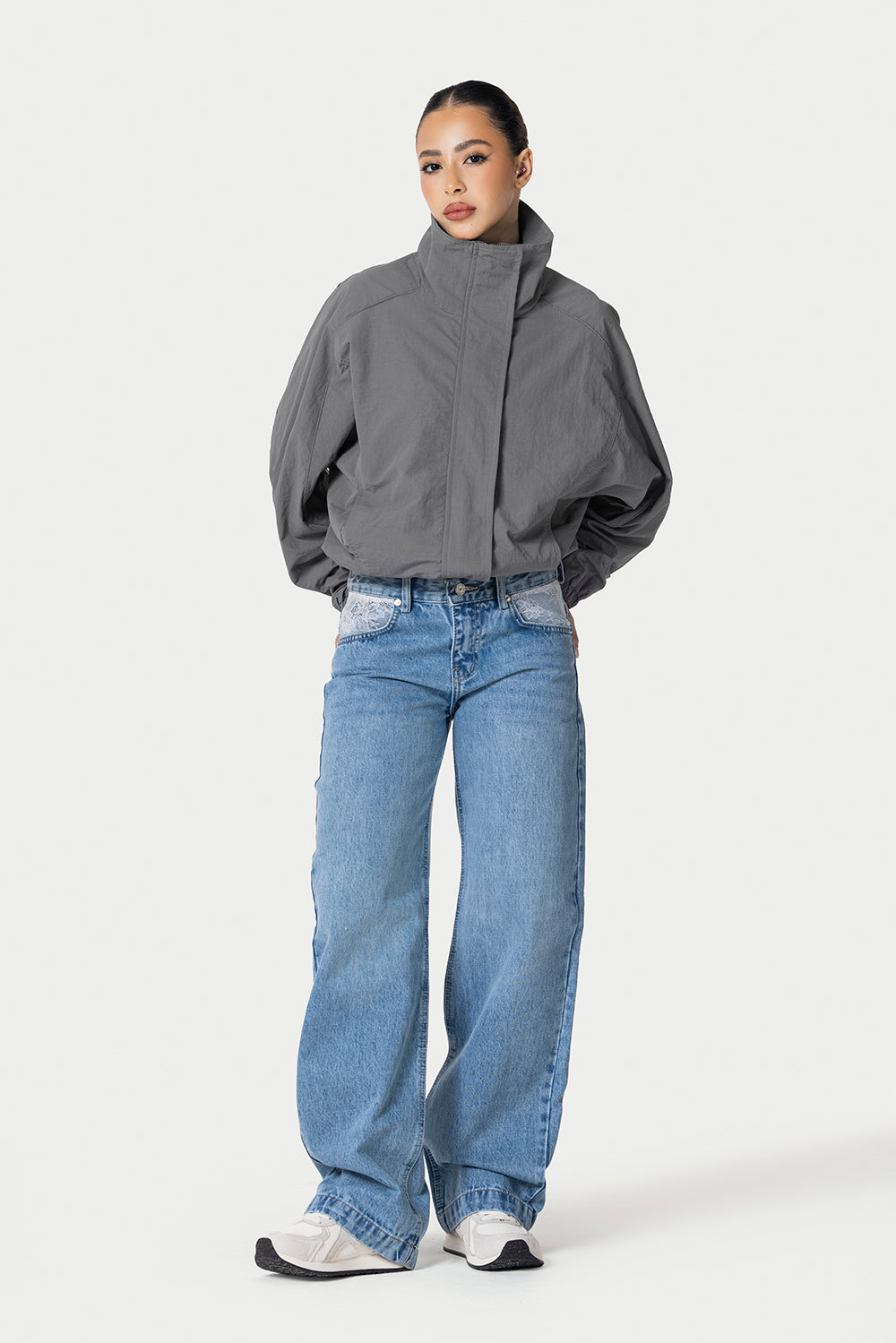 Windbreaker Jacket – Grey – photo 9