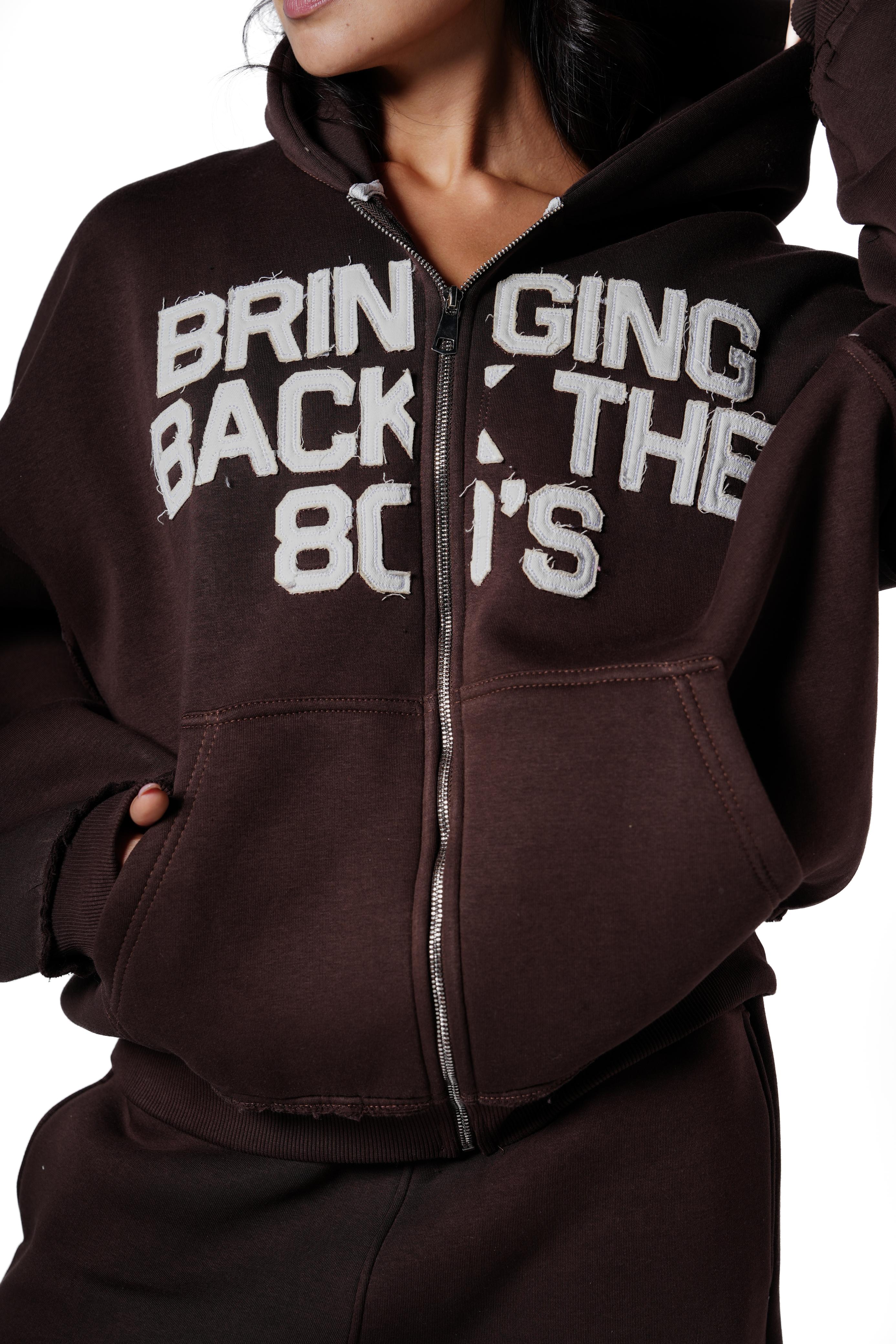 Bringing Back Zip Up - Brown