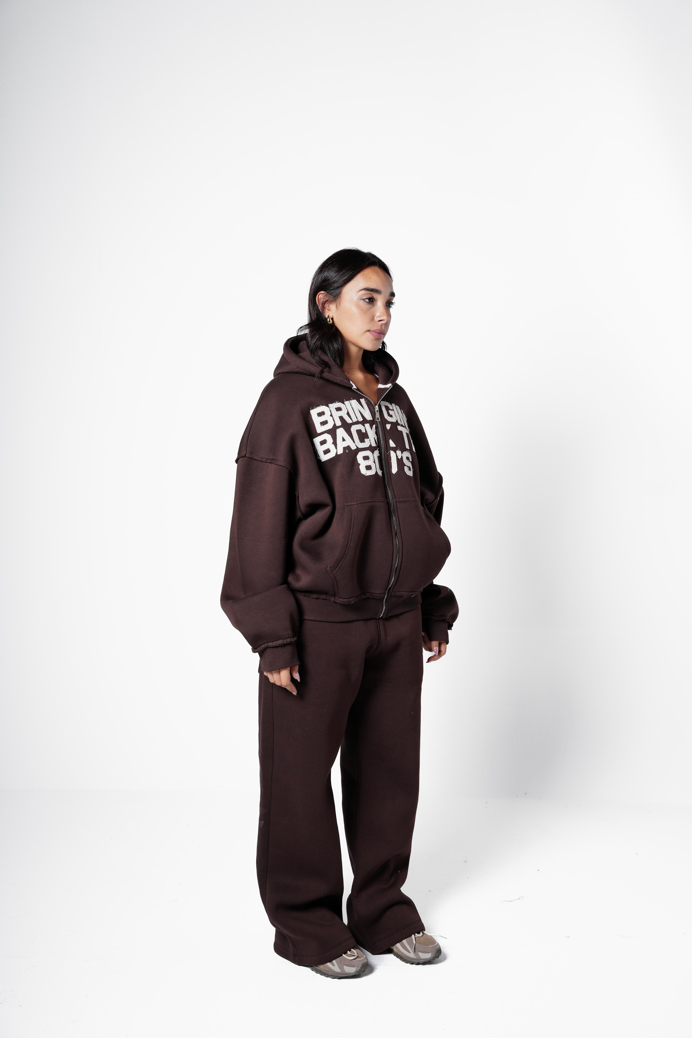 Bringing Back Zip Up - Brown