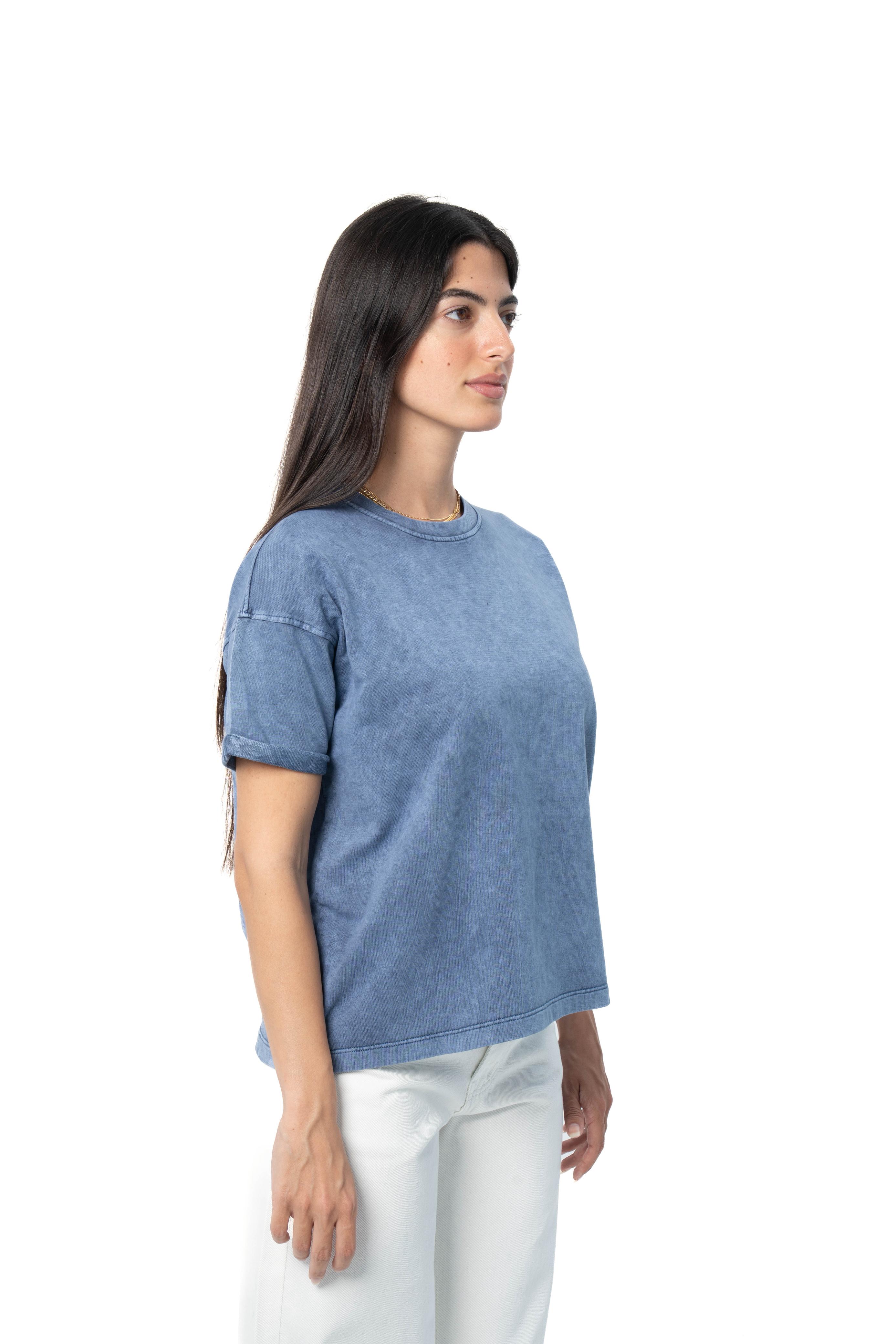 Relaxed Washed Tee - Blue