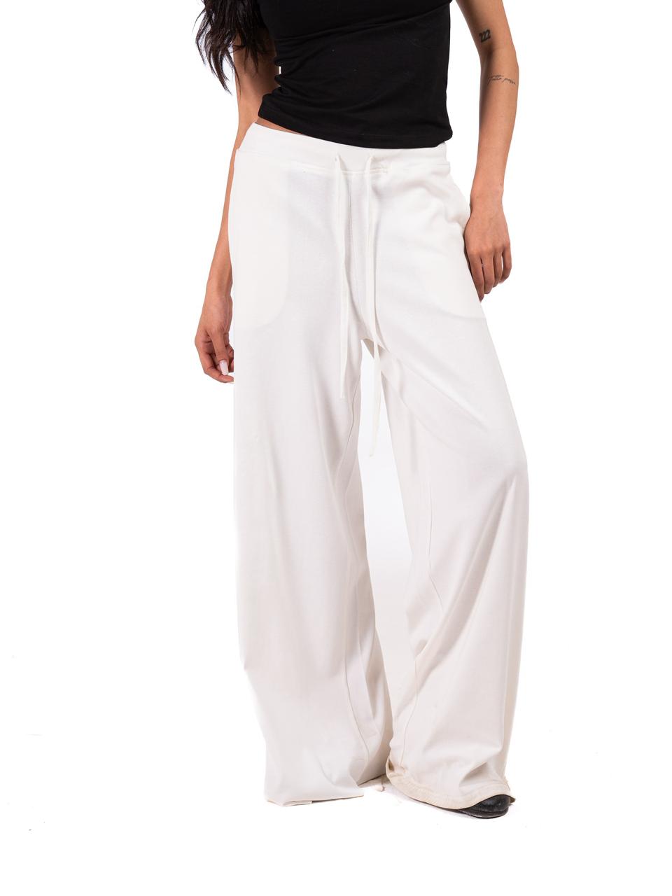Relaxed Wide Leg Pants -OFF/White
