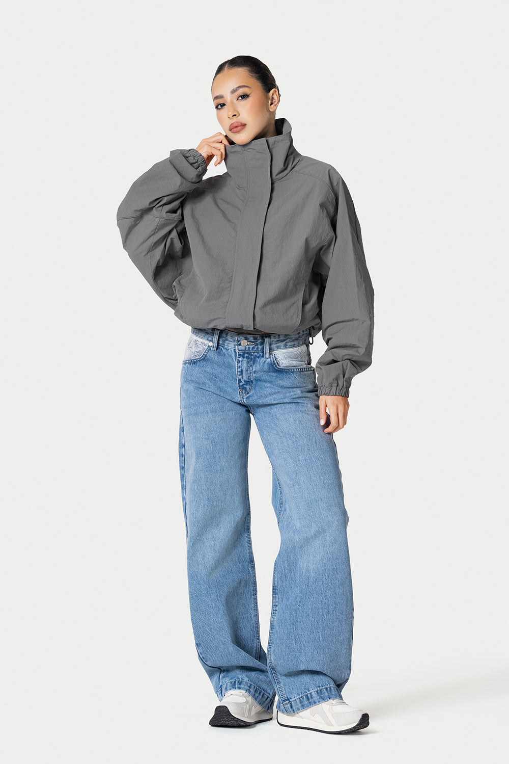 Windbreaker Jacket – Grey – photo 7