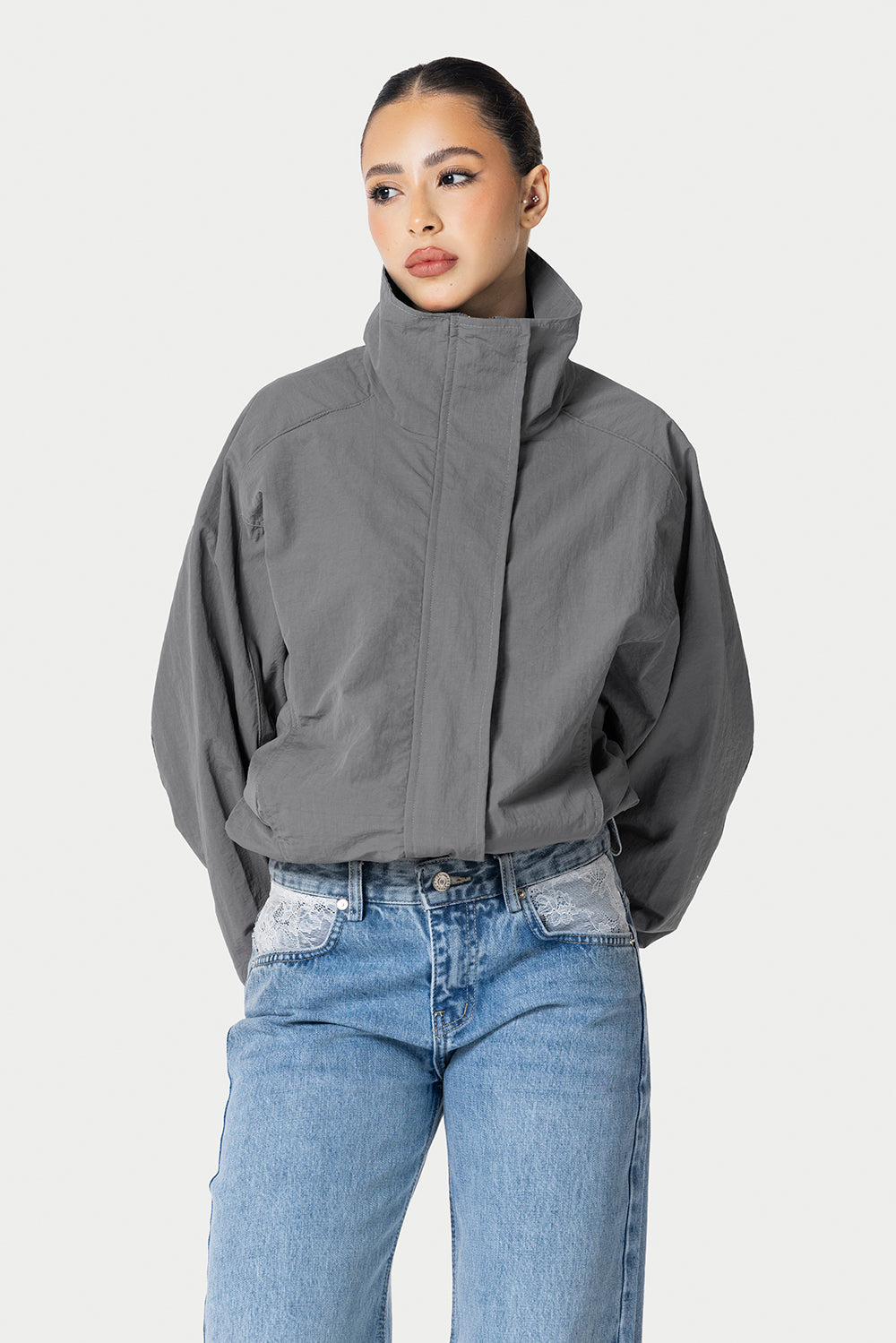Windbreaker Jacket – Grey – photo 2