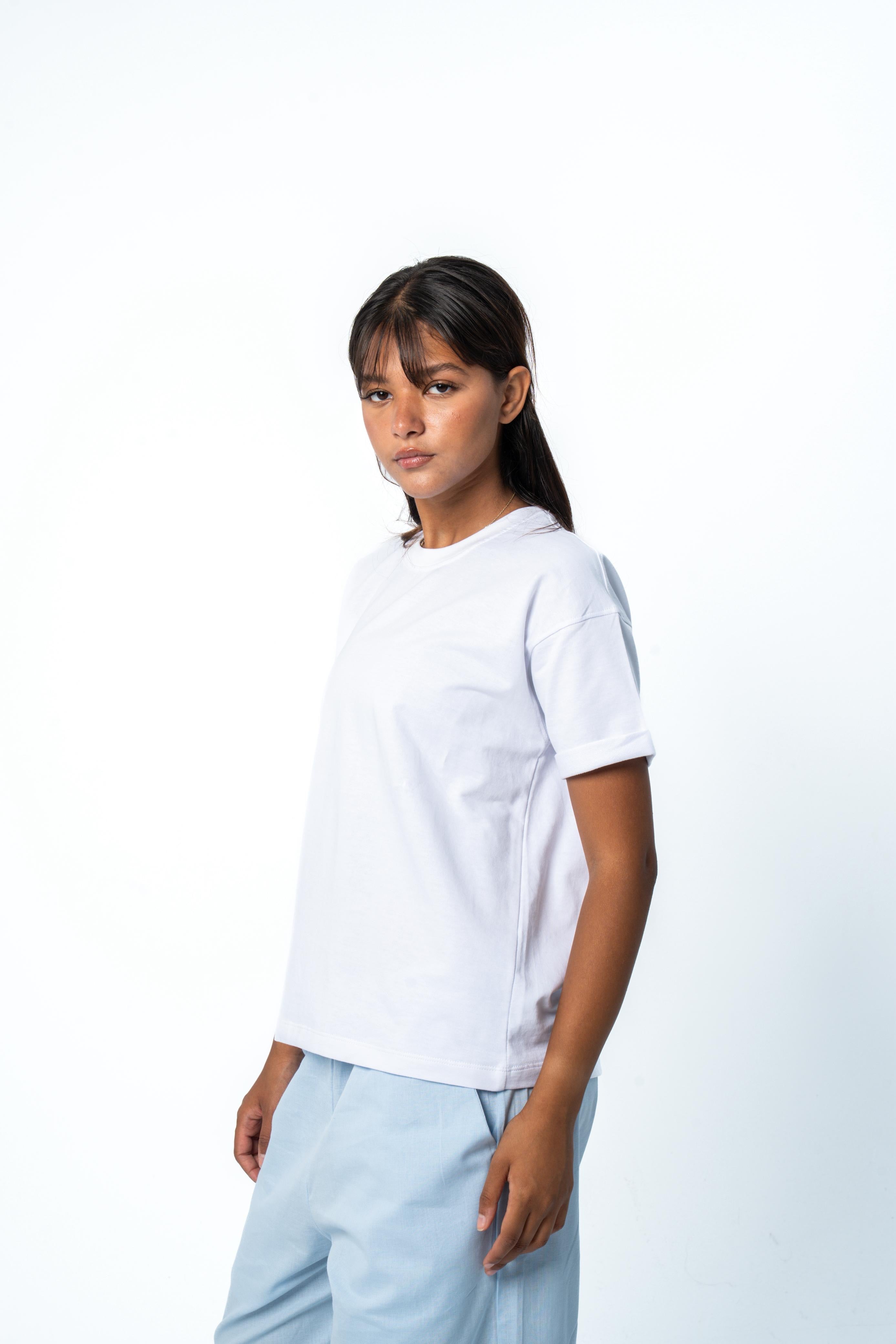 Relaxed Women Tee - White