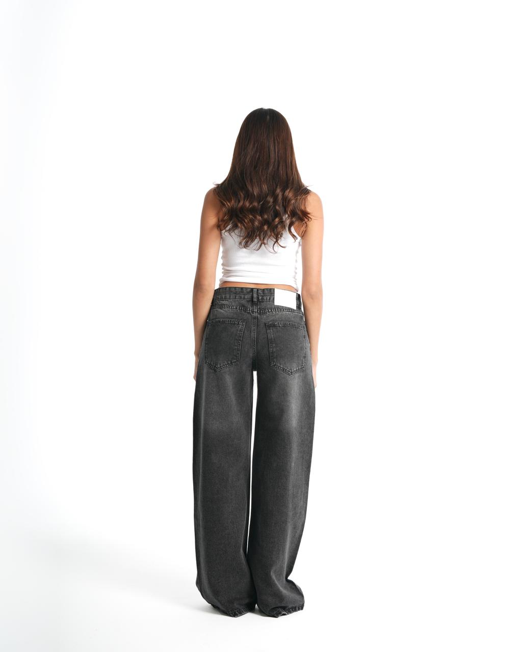 Wide Leg Jeans - Black