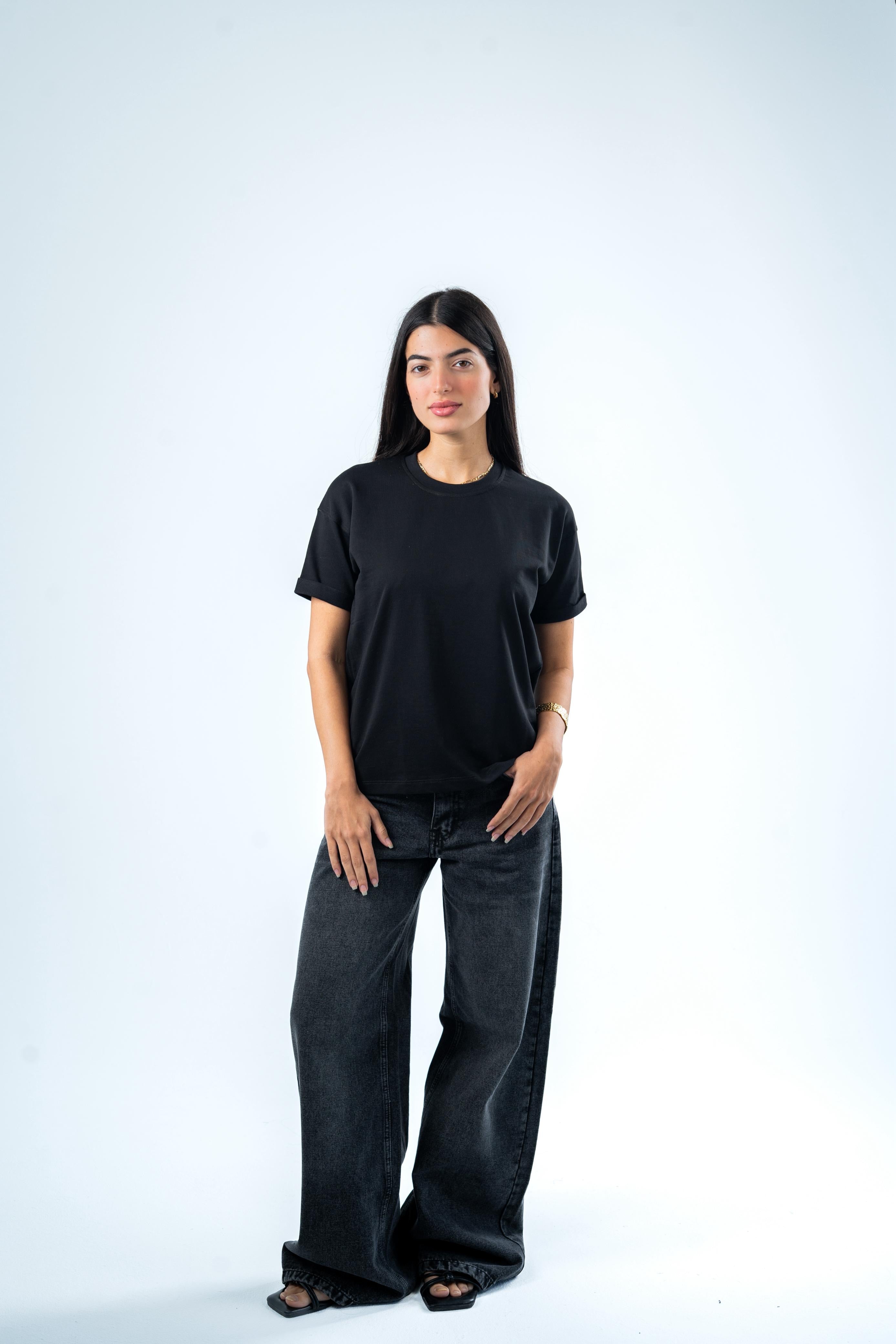 Wide Leg Jeans - Black