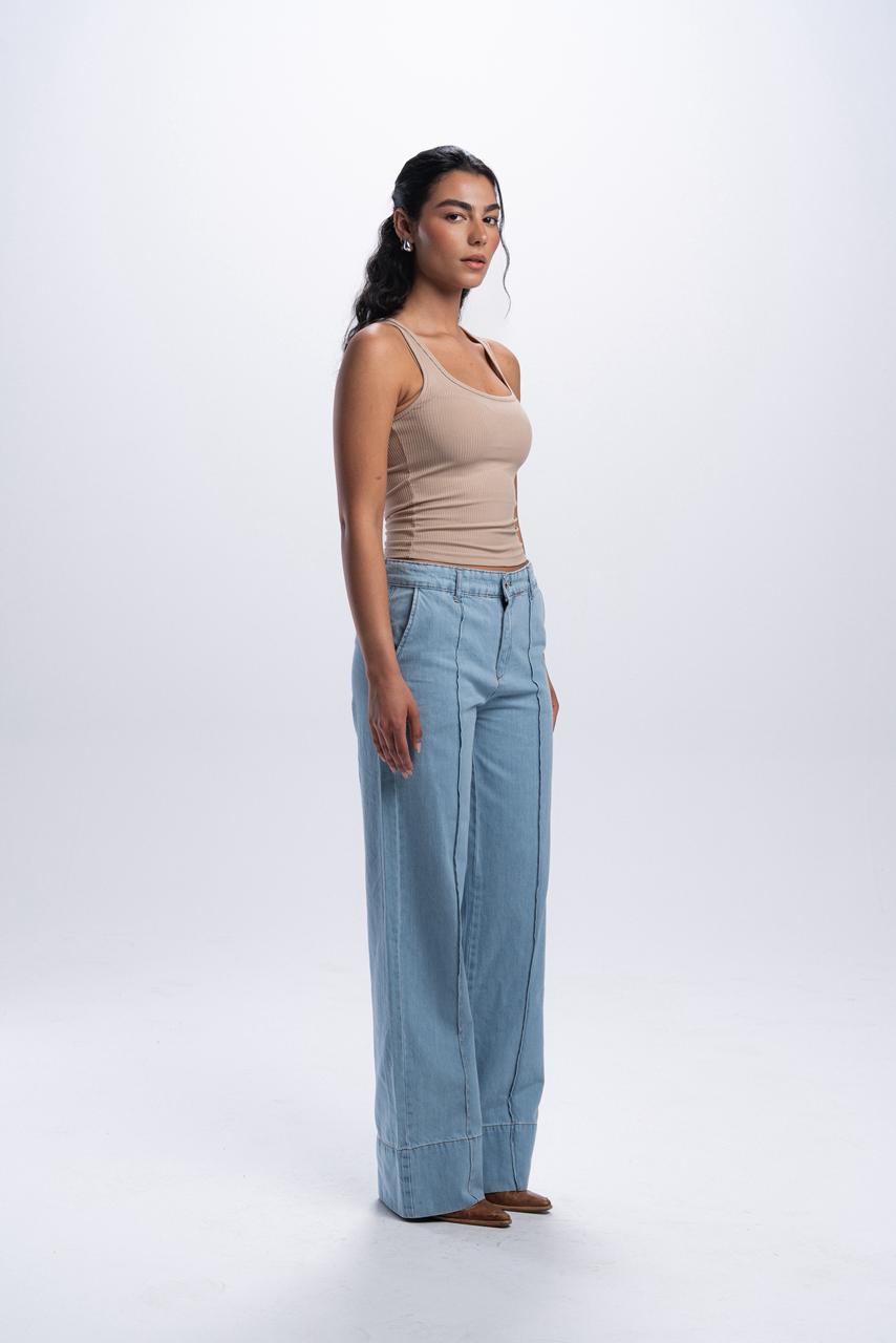 Flip straight jeans - Light Blue