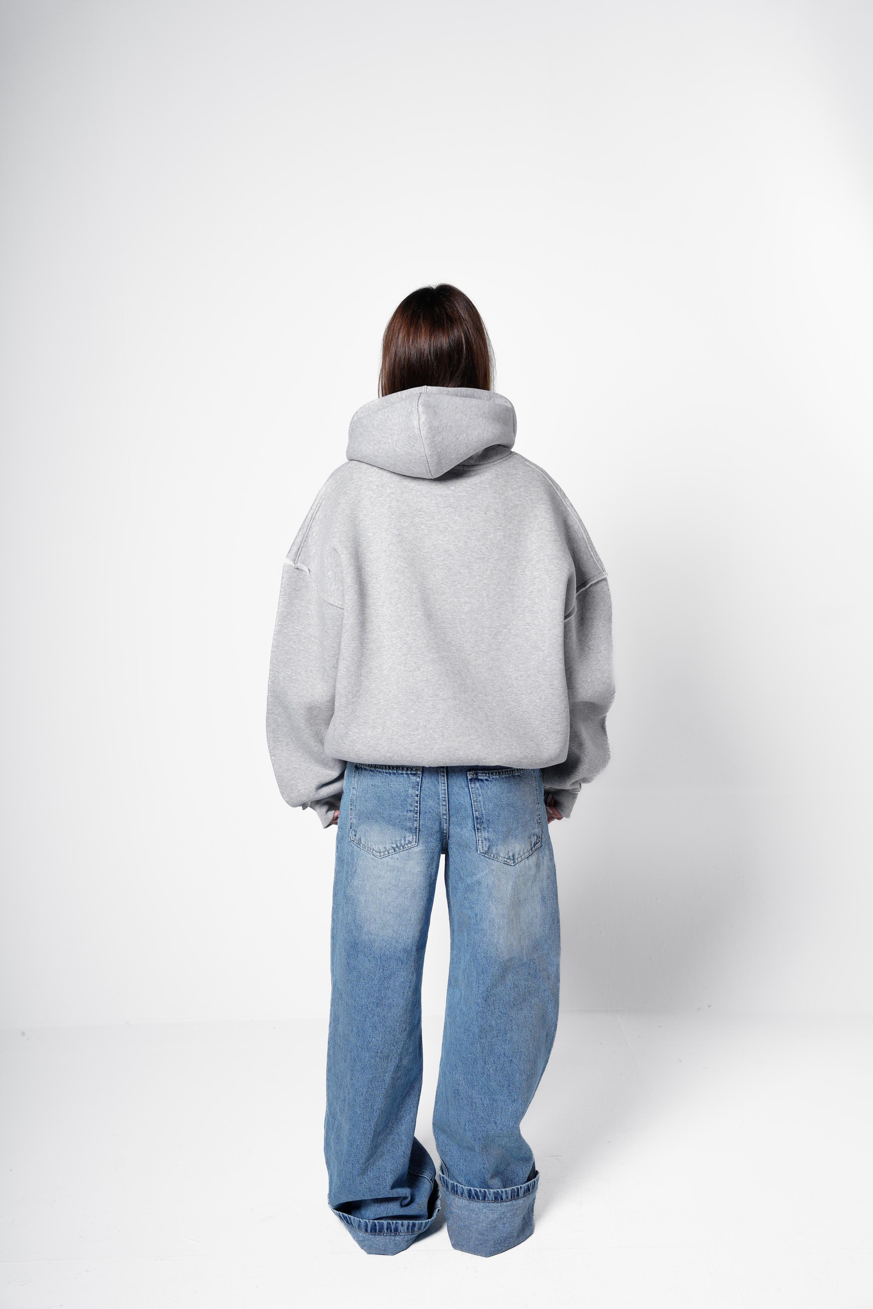 Bringing Back Zip Up - Light Grey