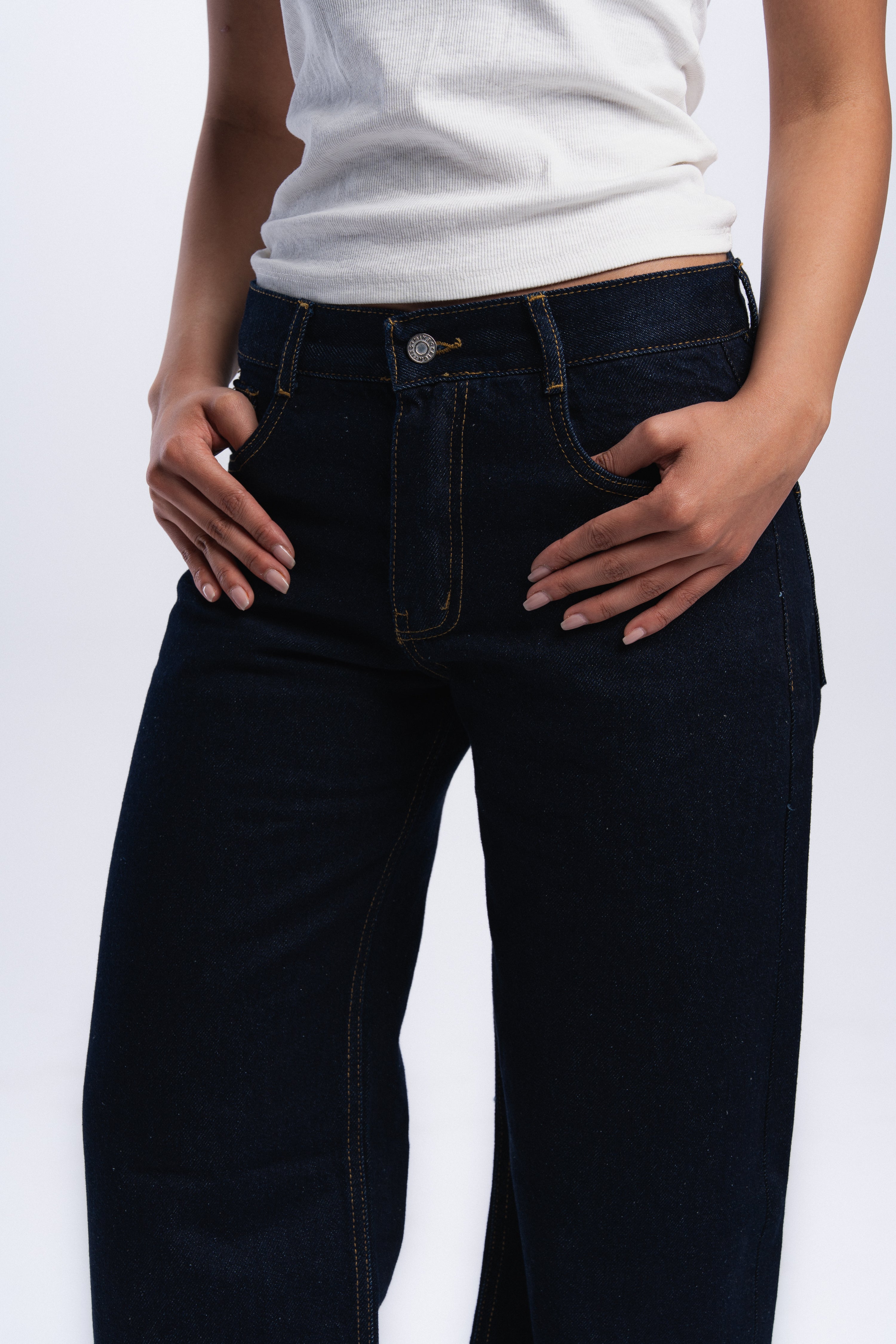 Straight leg jeans - Blue raw