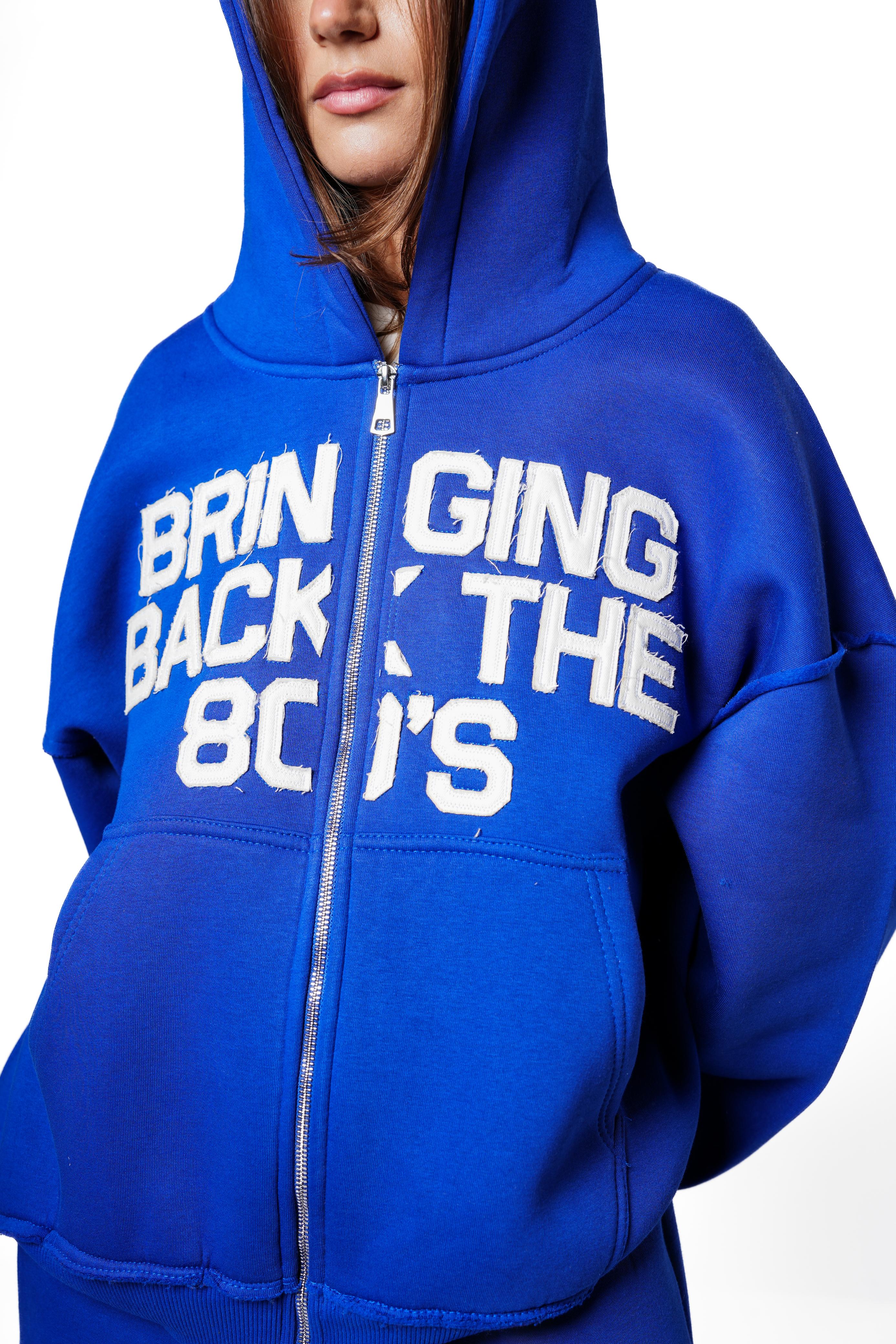 Bringing Back Zip Up - Blue