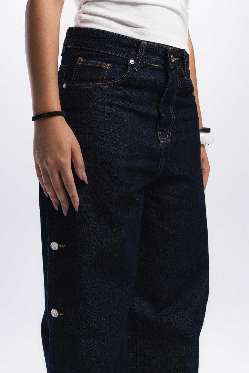 Buttons Jeans - Blue Raw