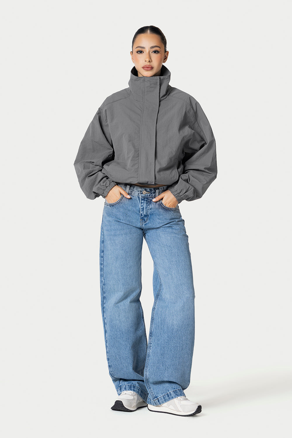 Windbreaker Jacket – Grey – photo 8