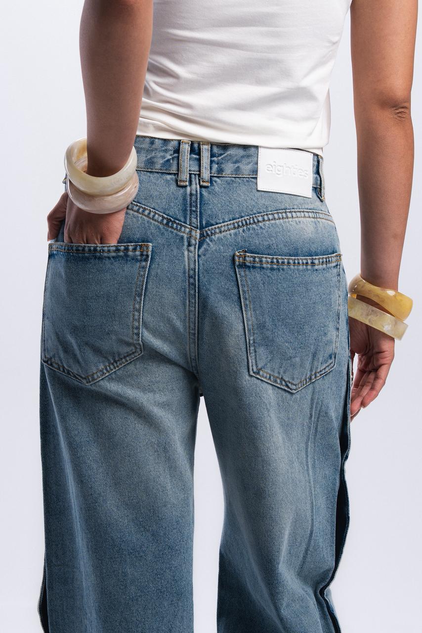 Buttons Jeans - Light blue