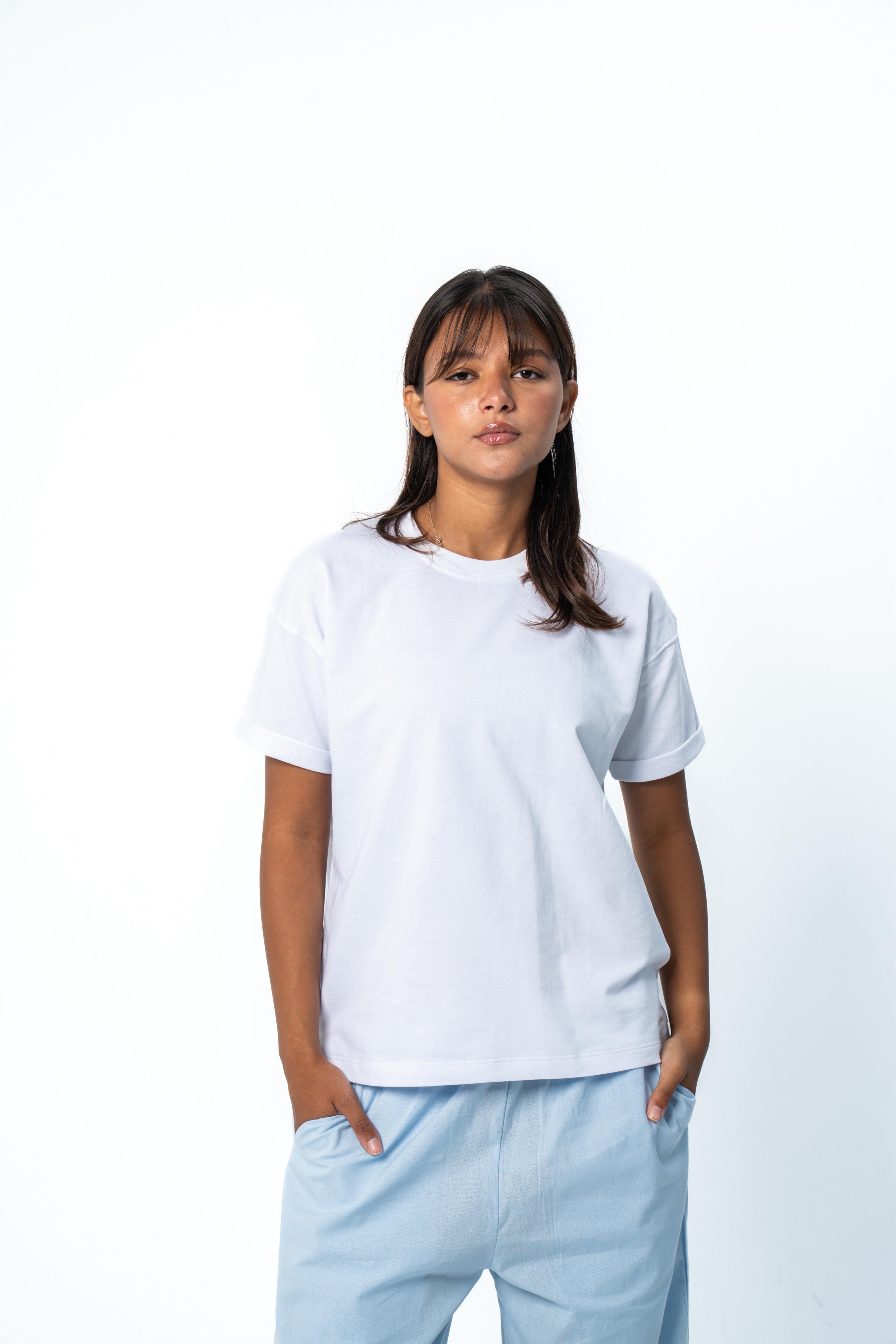 Relaxed Women Tee - White