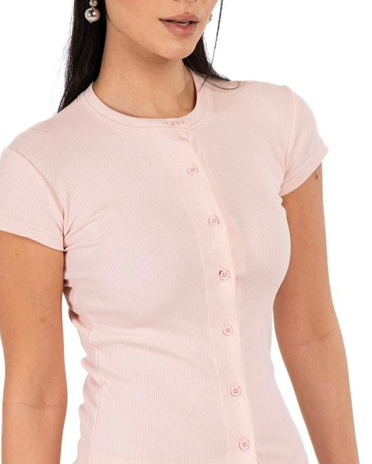 Short Sleeve buttons top - Simon