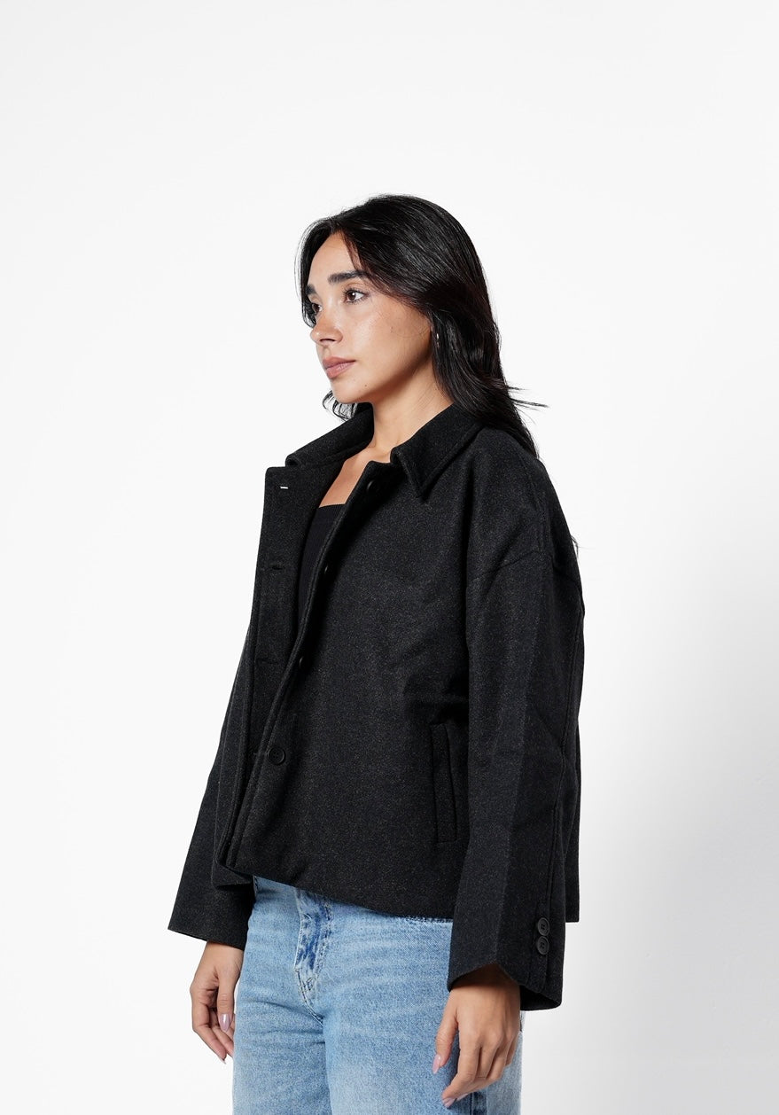 Wool jacket - black