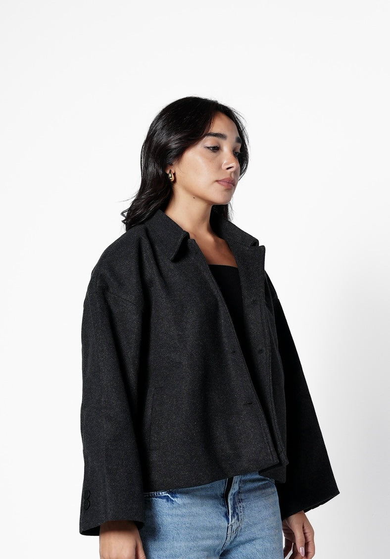 Wool jacket - black