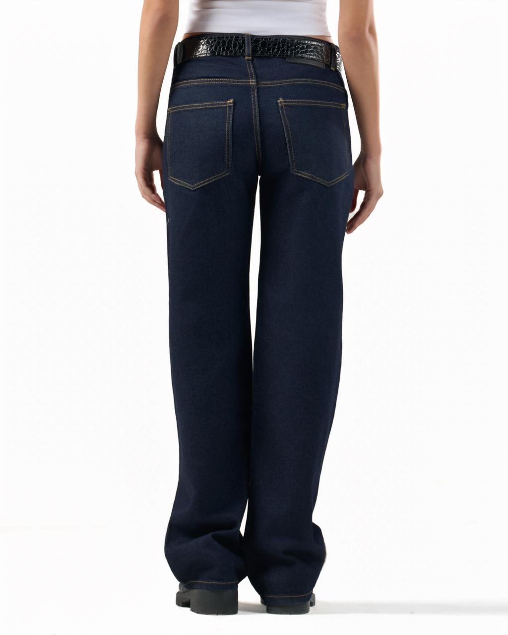 Straight leg denim jeans - Blue raw