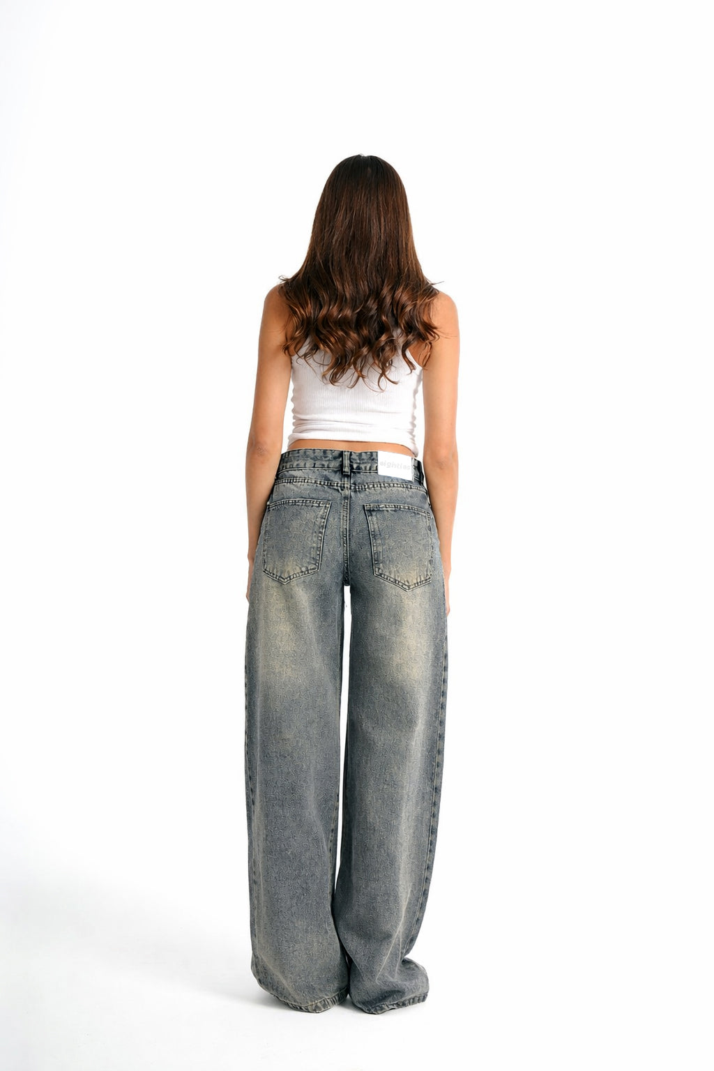 Wide leg jeans- dirty vintage