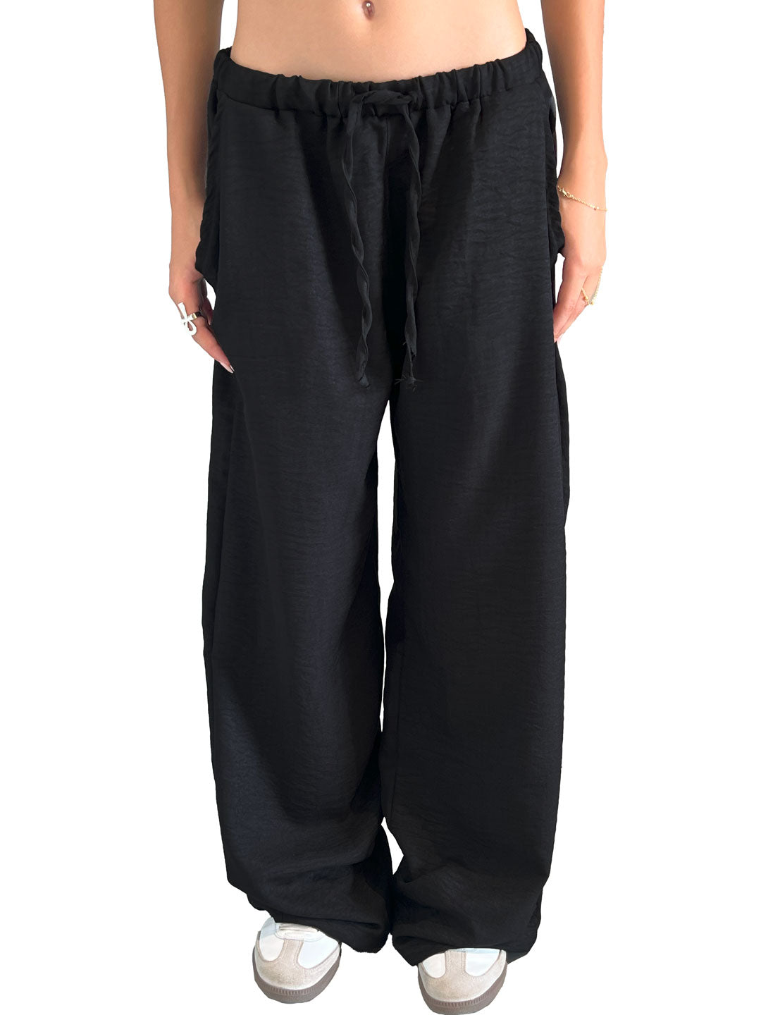 Black Baggy Linen pants