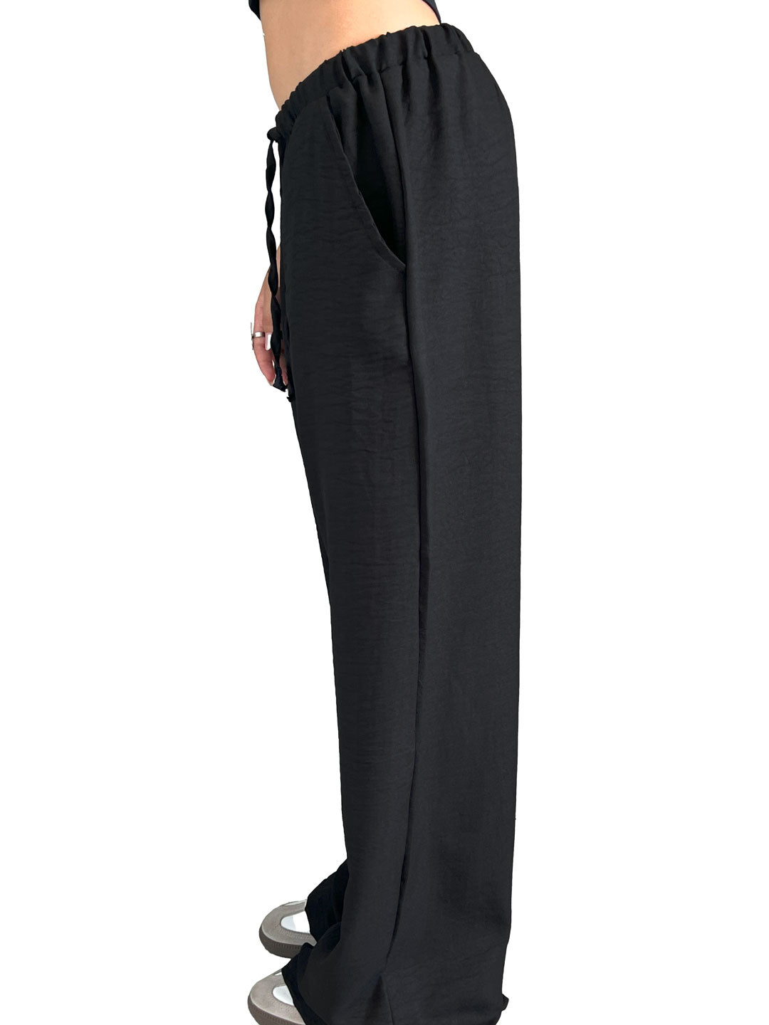 Black Baggy Linen pants