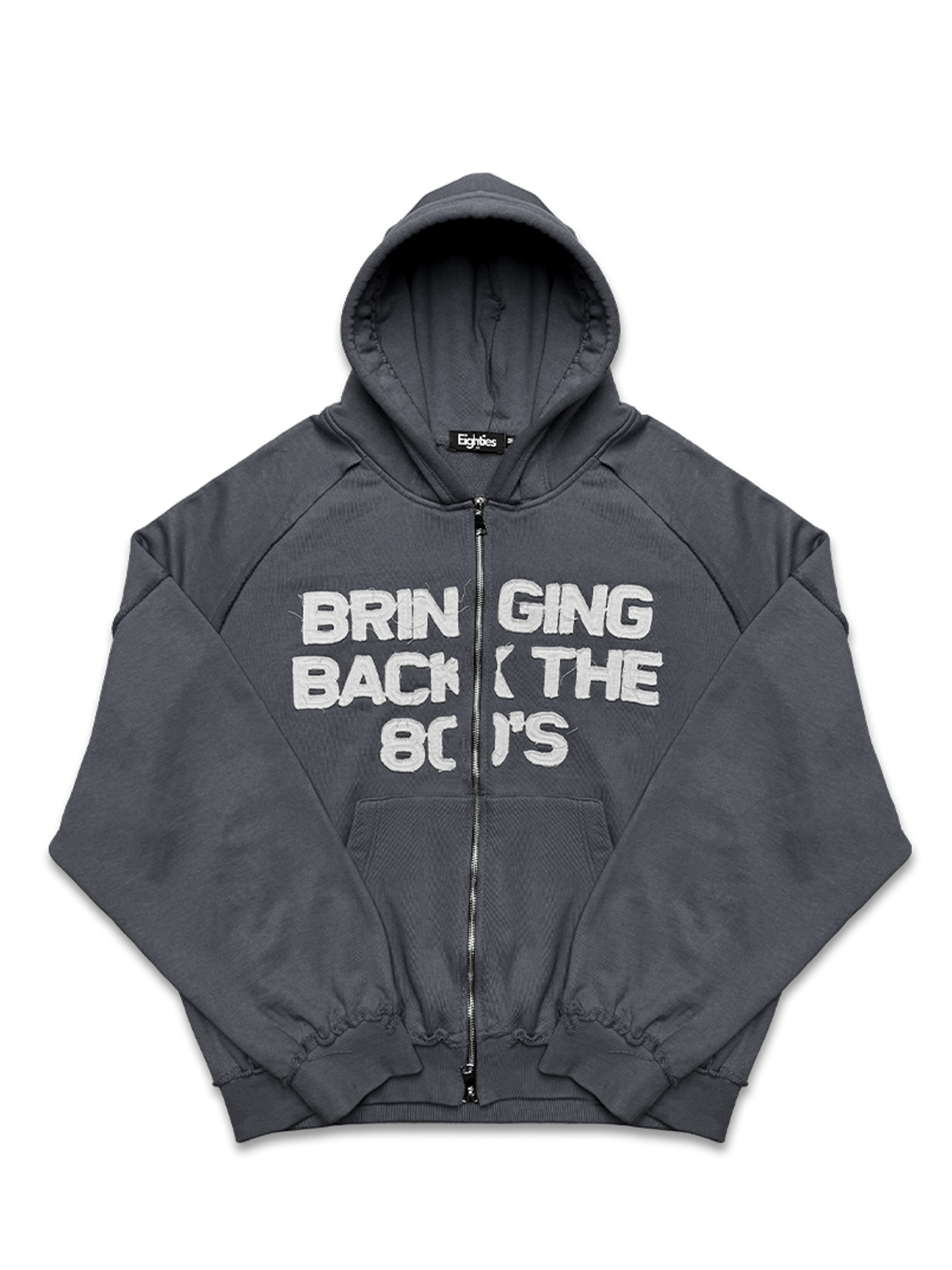 Bringing Back The 80’s Jacket - Charcoal Grey