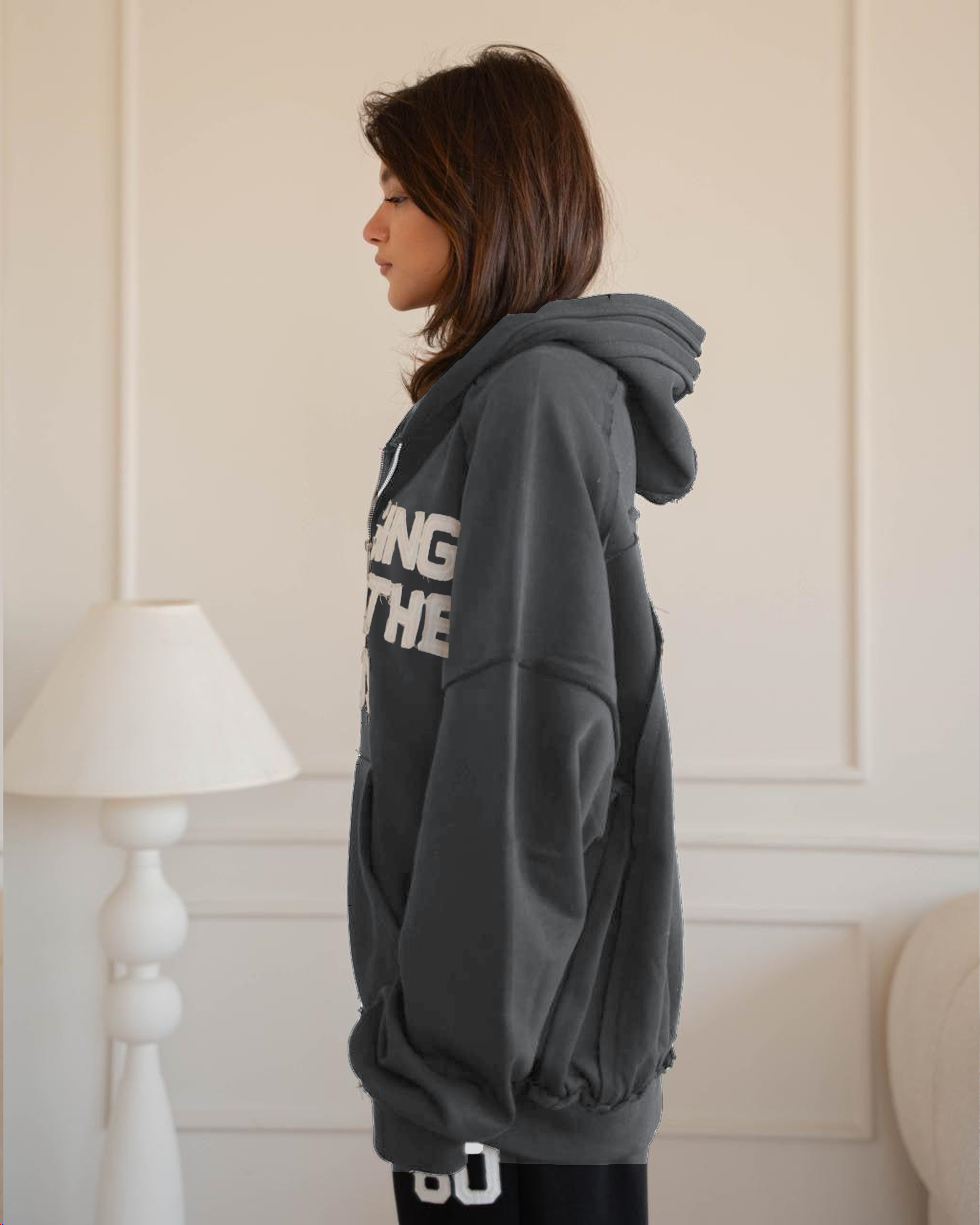 Bringing Back The 80’s Jacket - Charcoal Grey